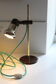 Lampe années 70 tige laiton