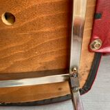 Red armchair 60s in skai