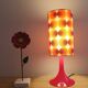 Lampe à poser ambiance seventies | imprimé psychédélique style vintage