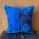 Vintage Turkish Wool Medallion Pillow, Hand-Knotted Rug Cushion