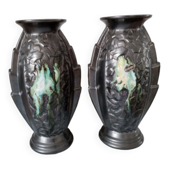Pair of Art Deco vases 1940