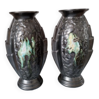 Paire de vases Art Déco 1940