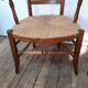 Pair of armchairs paillé and wood style Directoire