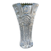 Grand Vase en cristal gravé et taillé