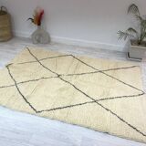 Handmade Moroccan Berber carpet 210 x 145 CM