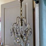 Chandelier with tassels and cage