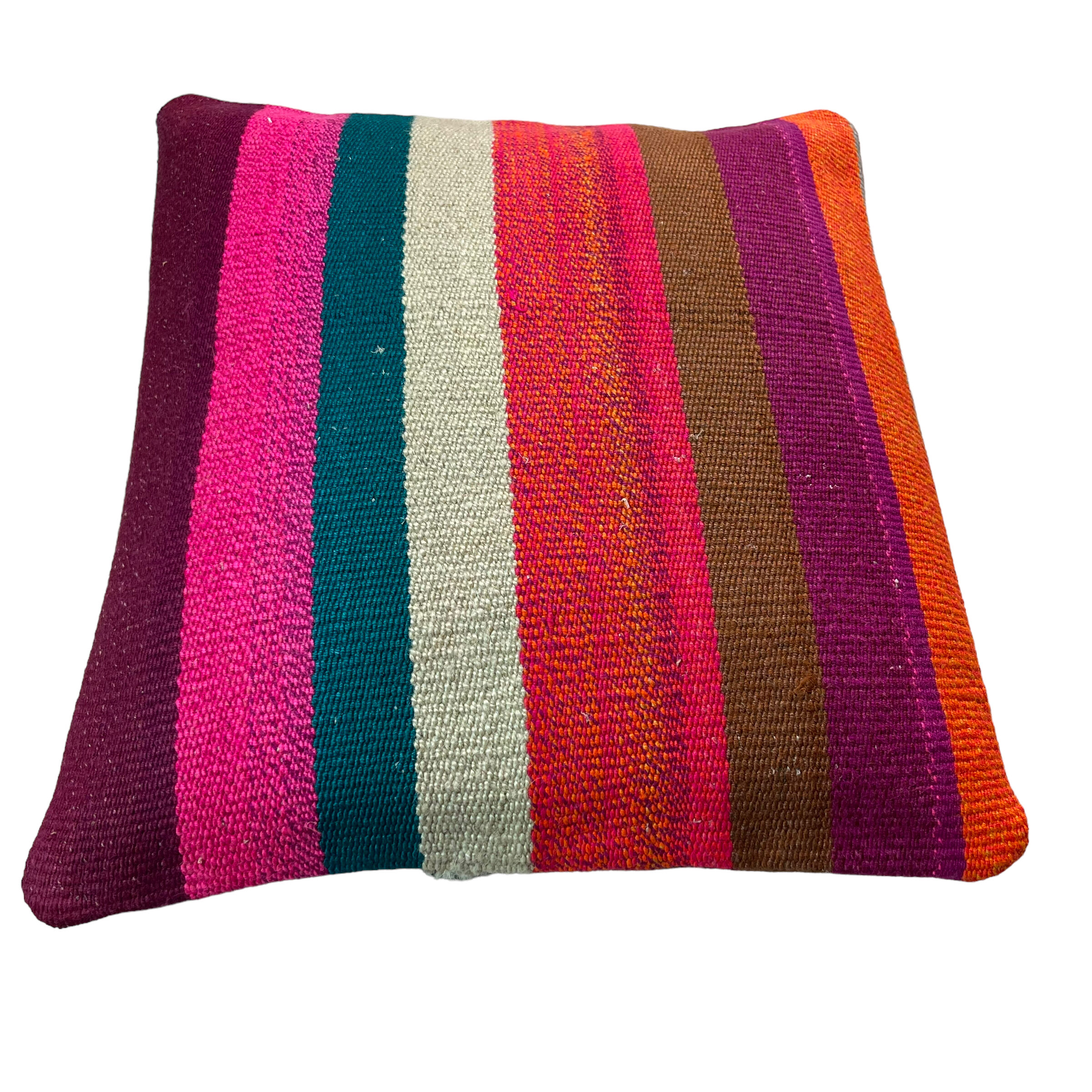 Vintage Turkish Kilim Cushion Cover , 40 x 40 cm