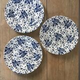 Floral English dessert plates