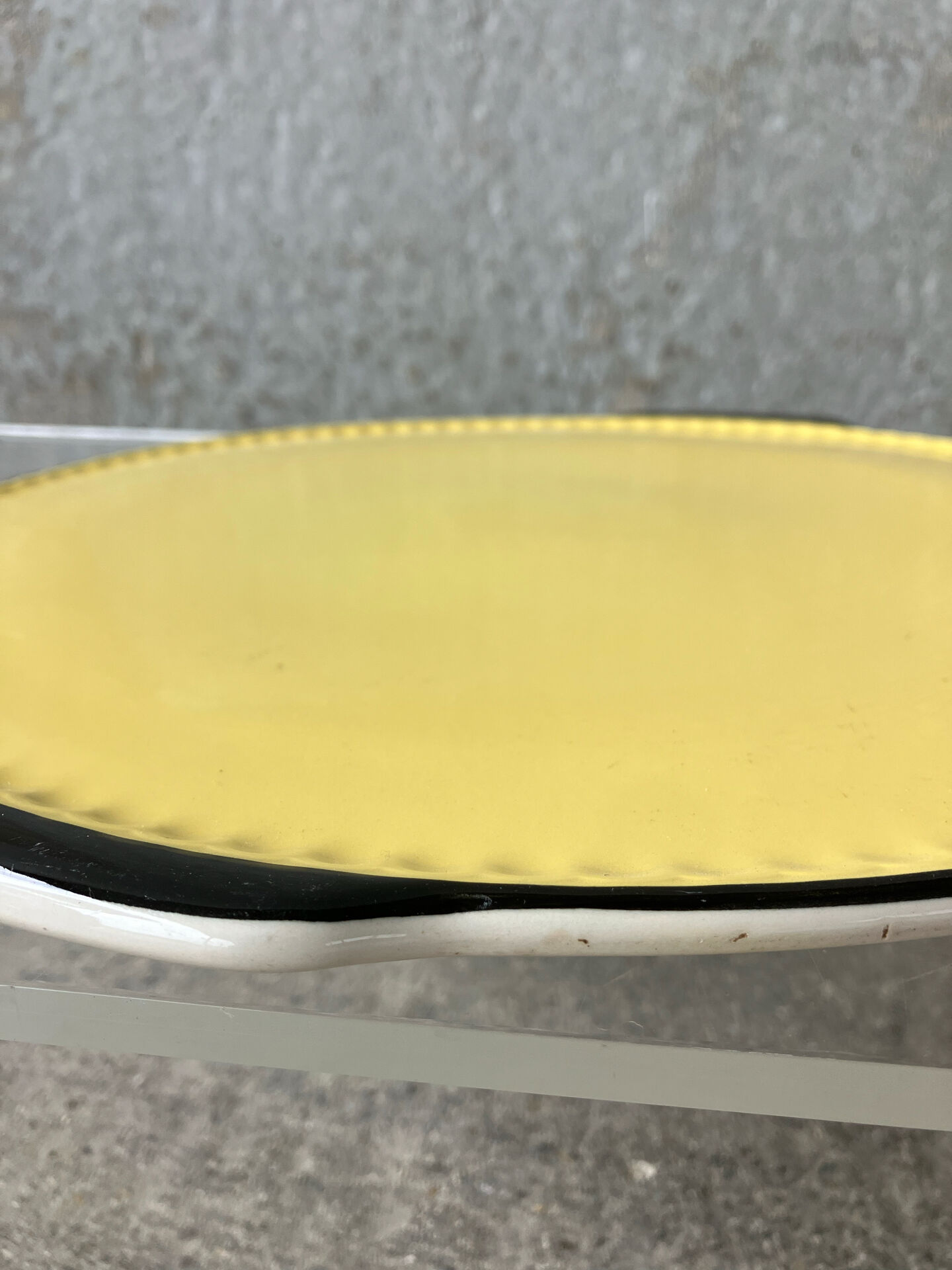 Serving dish Villeroy & Boch Yellow and black 1950s