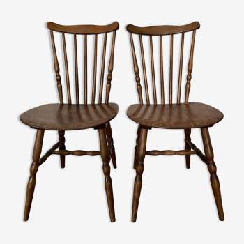 Lot de 2 chaises de bistrot Baumann Tacoma, vers 1960