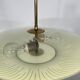 Mid-century curved glass disc chandelier from 50s
