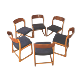 Set of 6 Baumann Sleigh chairs
