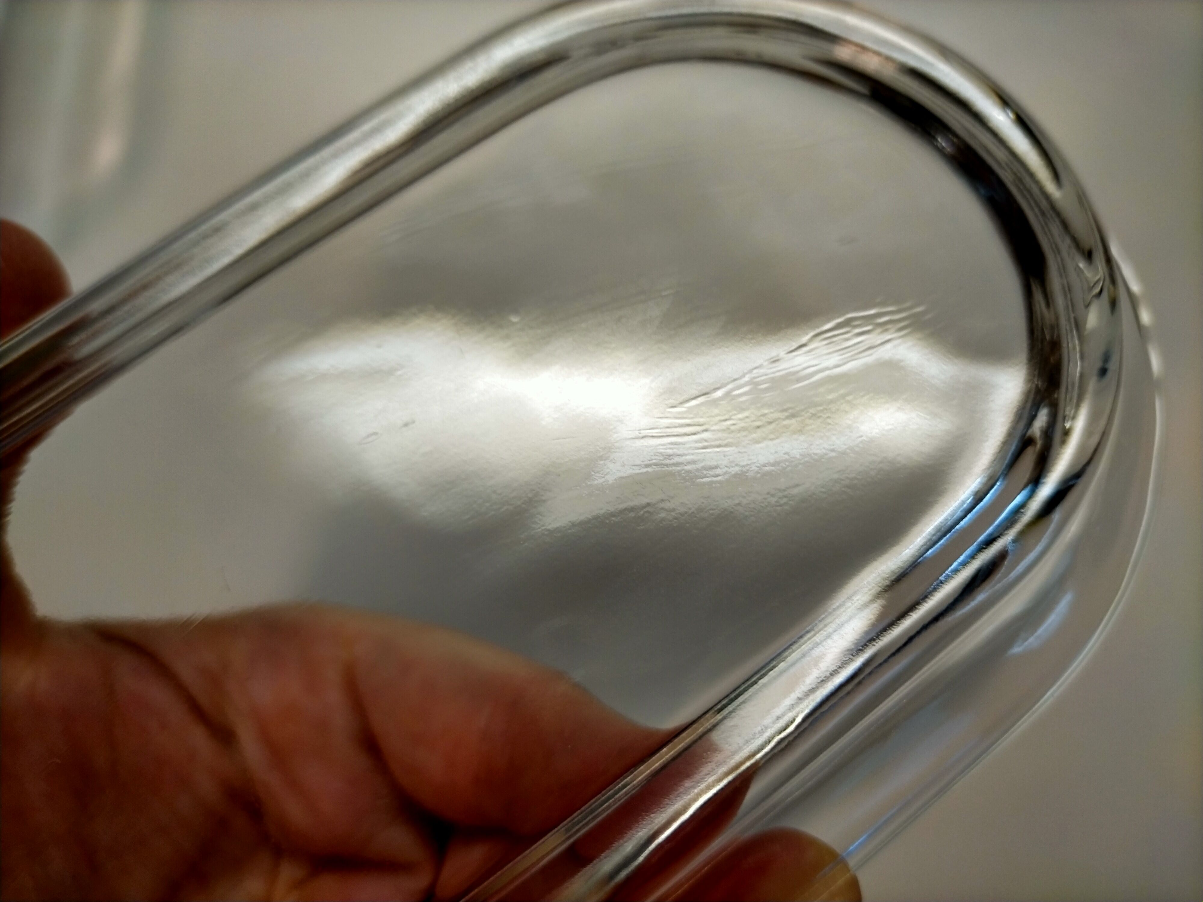 Vintage moulded glass butter