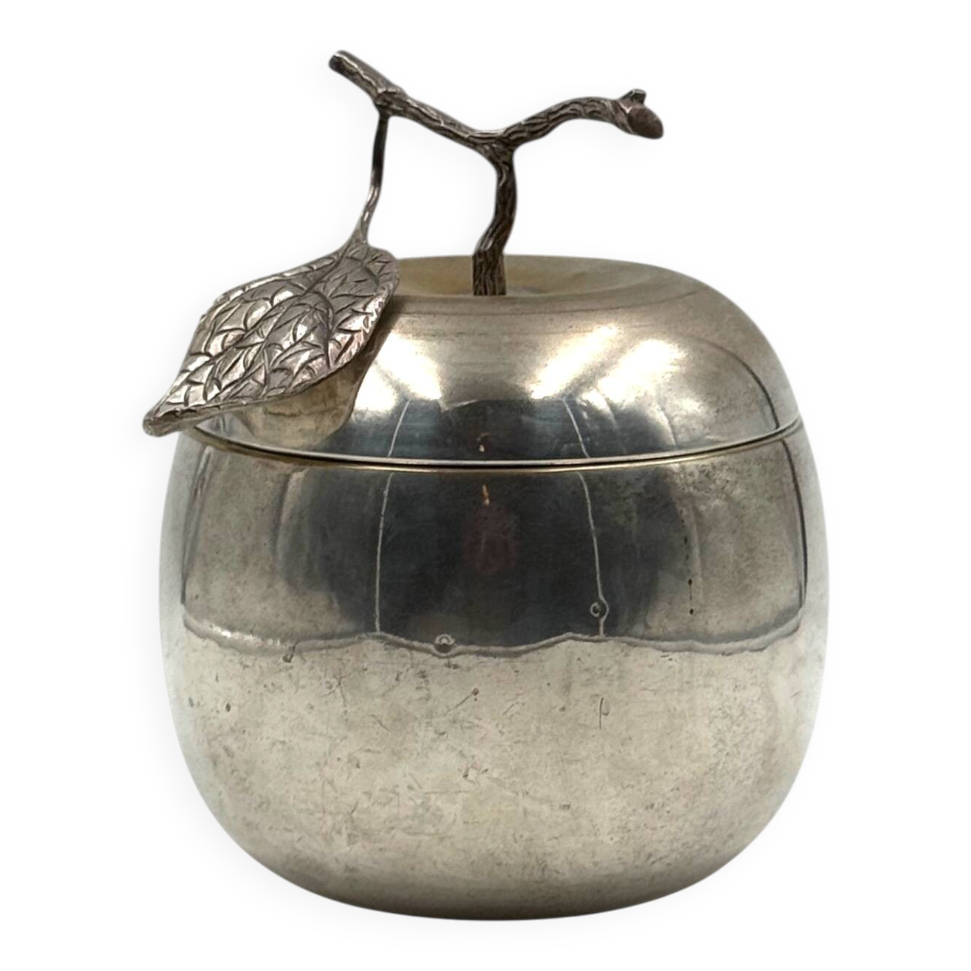 Seau à glace en argent moderne, Teghini Firenze Italie 1970