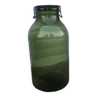 Old green glass jar Bulach Switzerland