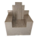 Architectural armchair in polished concrete – Unique artisan piece.