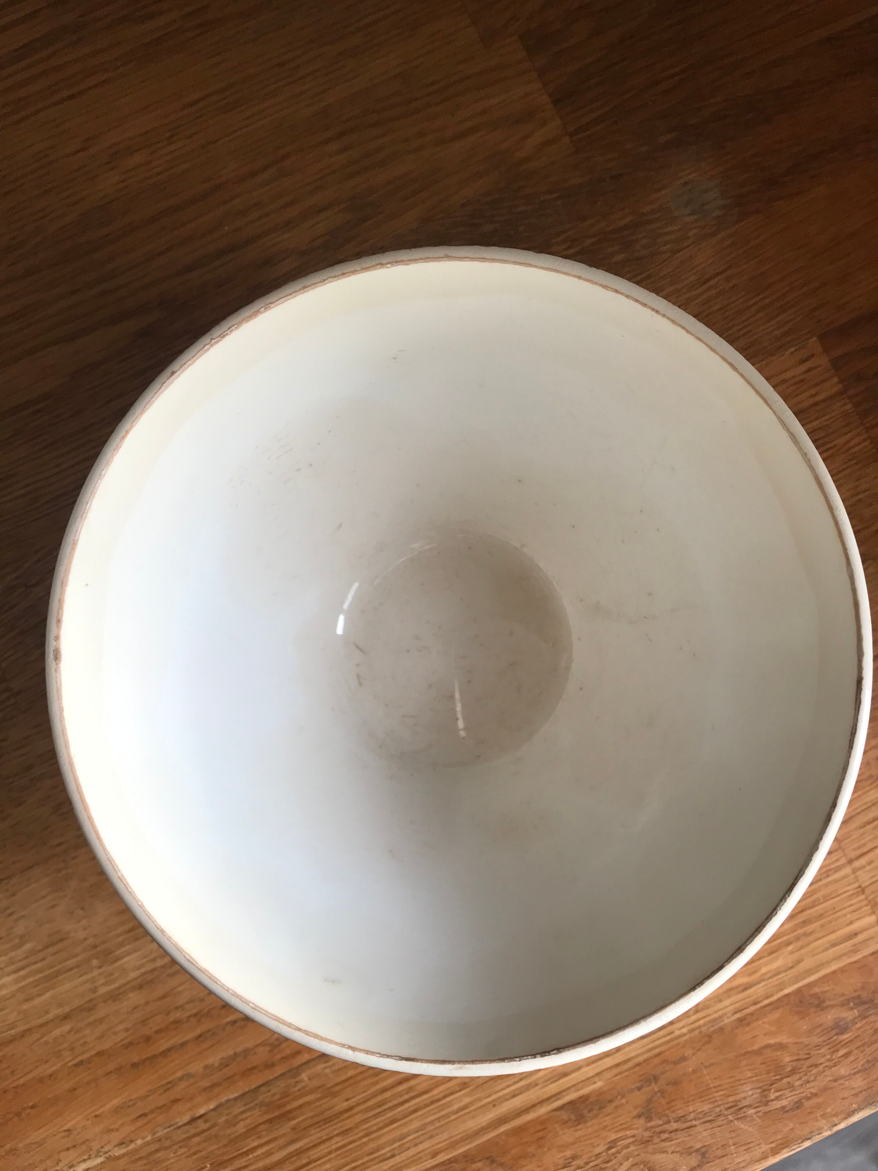 Old XXL bowl said bowl in Chabrot. Sarreguemines Digoin.