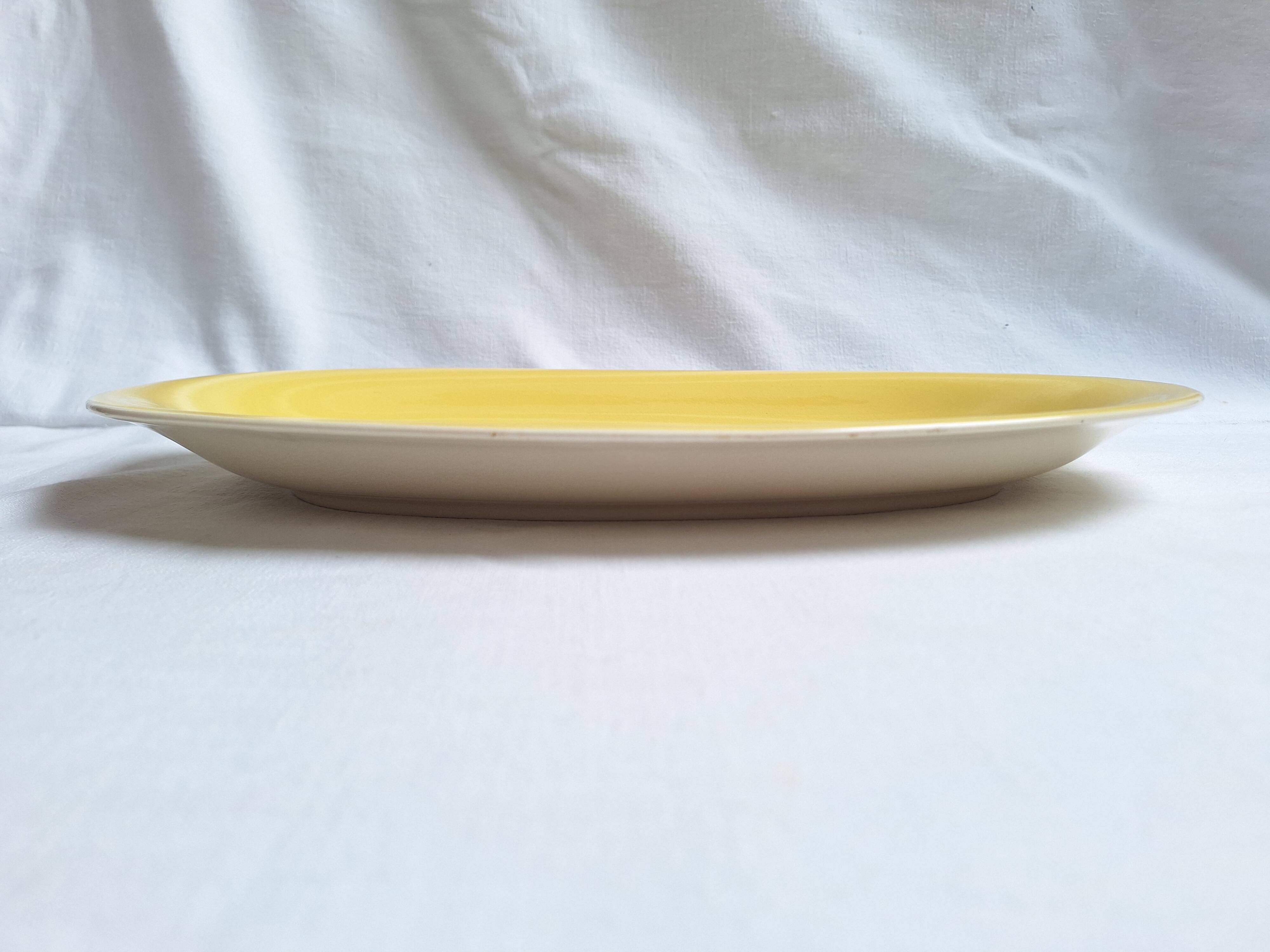 Oval plate Villeroy & Boch yellow