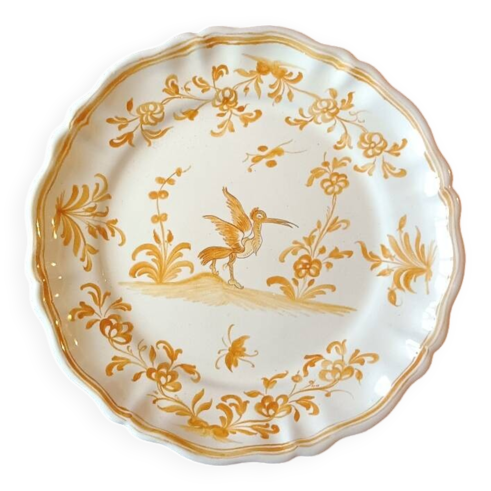 Martres Tolosane Orange earthenware plate