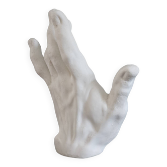Plaster hand