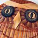 Vintage owl wicker mask or wall totem