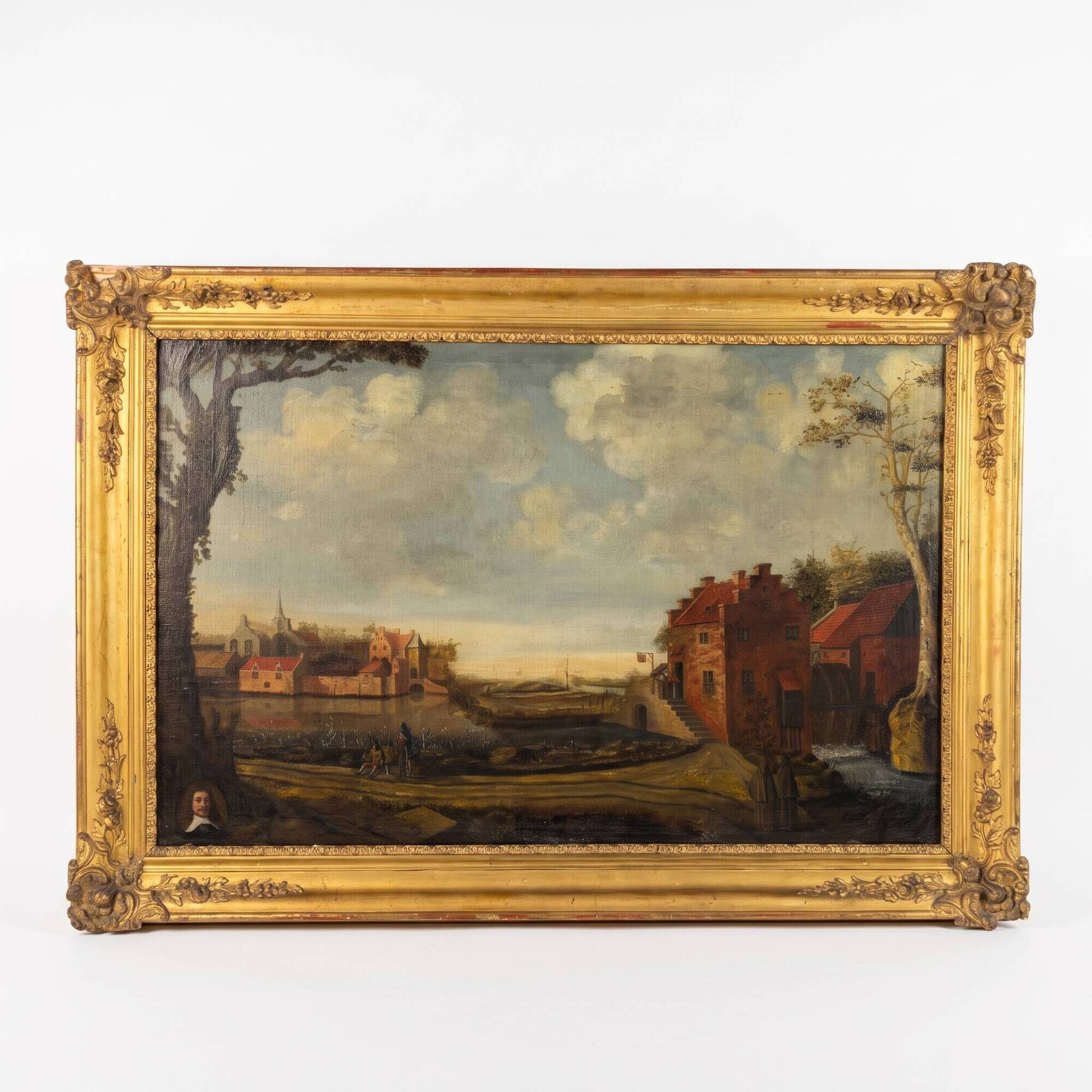 Old Table, oil on canvas, Dutch School of the 17th century Landscape