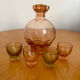 Carafe art déco vintage et ses 4 verres