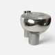 Space Age wall light in chrome with glass globe – 1970s