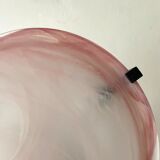 Vintage glass ceiling lamp 80s