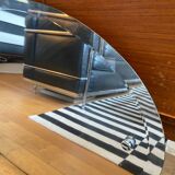 Bevelled oval mirror