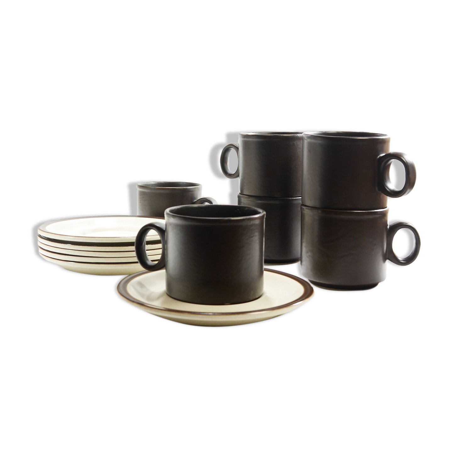 The 1970s Staffordshire coffee service