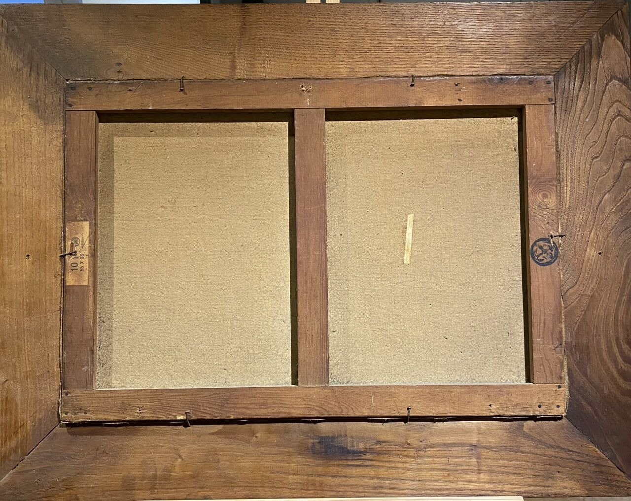 Old painting, still life with roses and oranges, signed circa 1950.