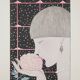 Georges Lepape: Art Deco, young woman with a rose, original signed engraving