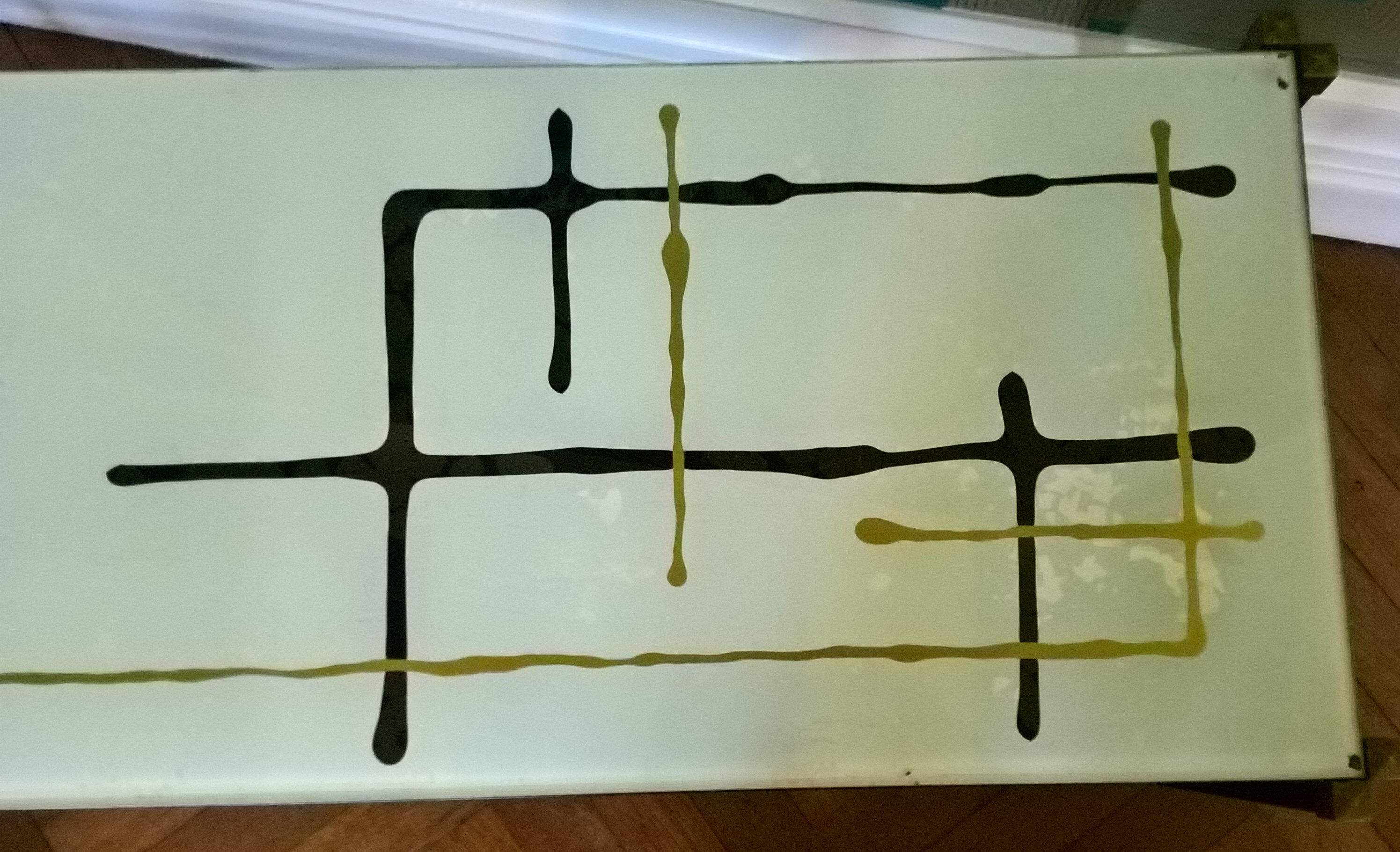 Table low signed vintage Lasco