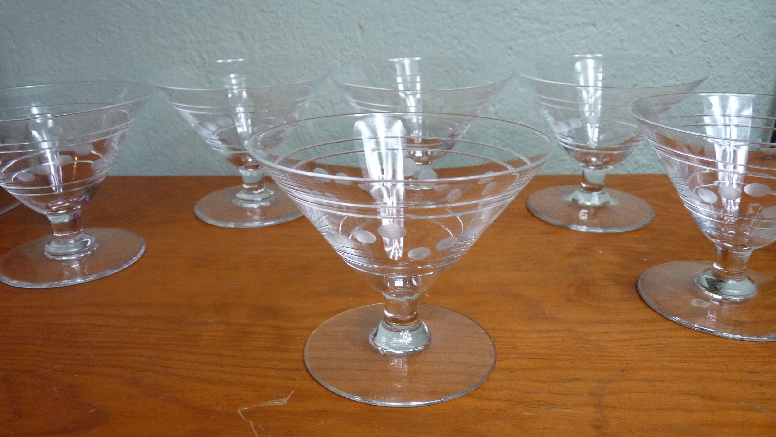 Champagne glasses by Saint Louis