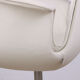 Fauteuil Danois en Cuir blanc et Acier, modèle FK 6725 ou « Tulip chair » par Preben Fabricius.