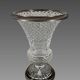 Baluster Vase in Cut Crystal and Silvered Bronze, Charles X Period