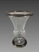 Baluster Vase in Cut Crystal and Silvered Bronze, Charles X Period
