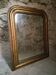 Antique French Louis Philippe mirror, gilded mercury mirror, 19th century.