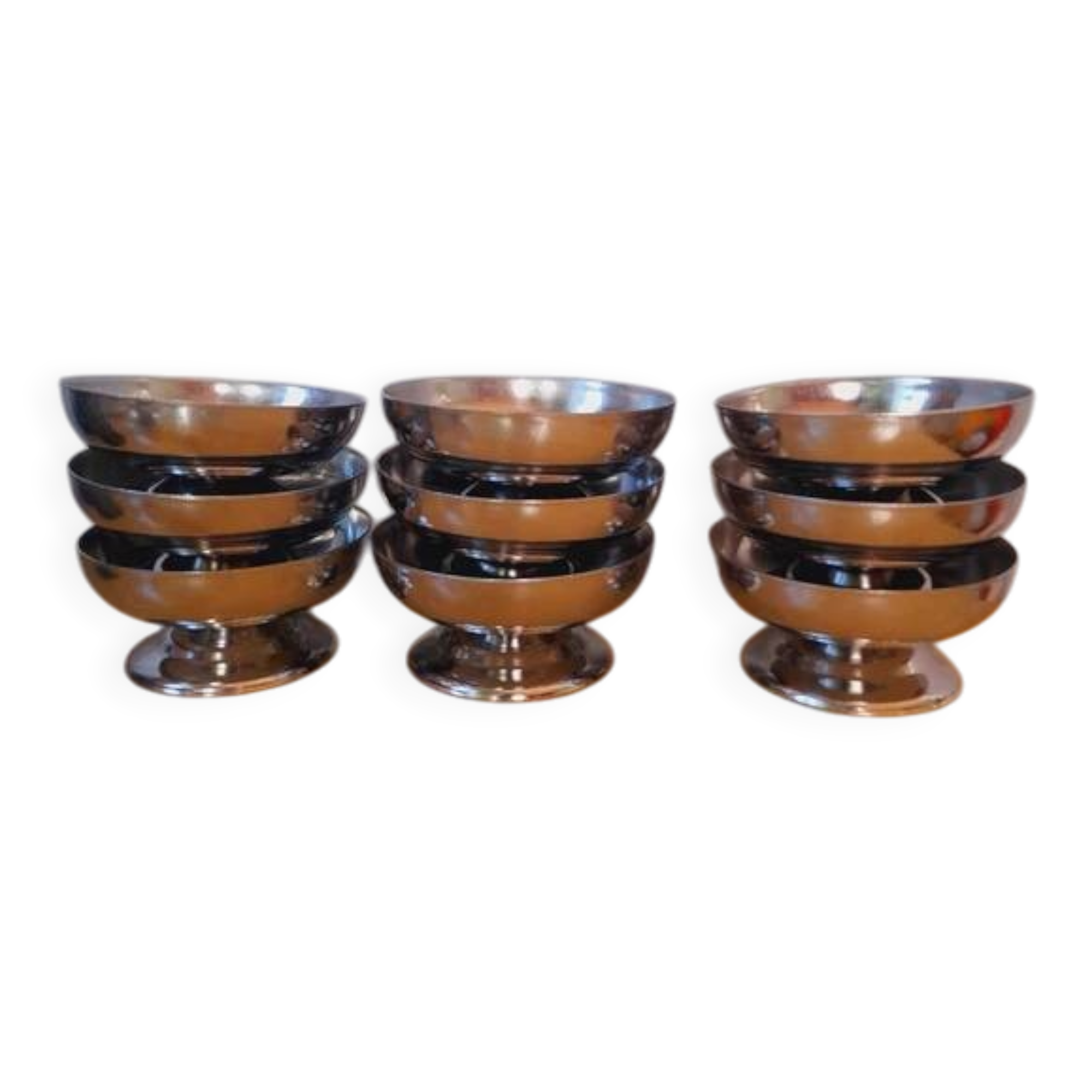 Coupes à glaces ou desserts en inox