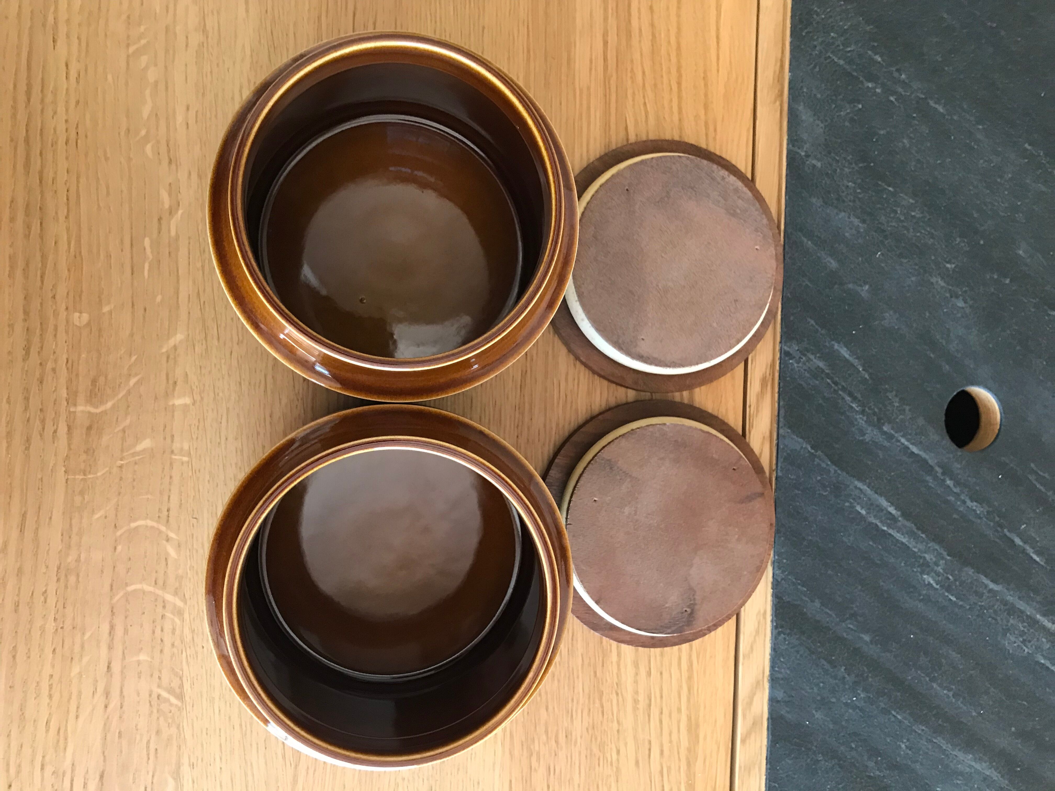 Set of two jars, Hornsea candy boxes