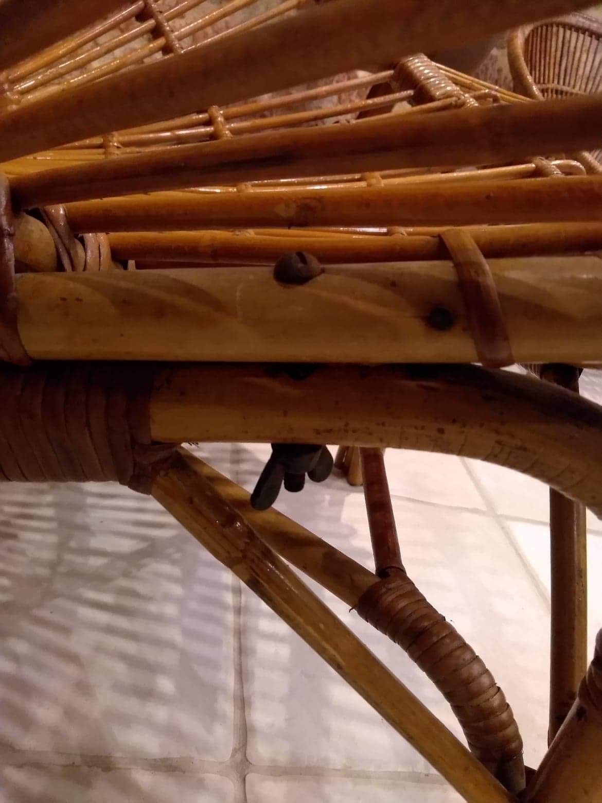 Pair of rattan chairs