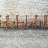 Mismatched bistro chairs