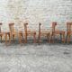 Mismatched bistro chairs