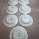 Set of 7 deep plates Digoin Sarreguemines Champagne – Opaque porcelain – Vintage ironstone