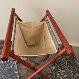 Wood and fabric magazine holders