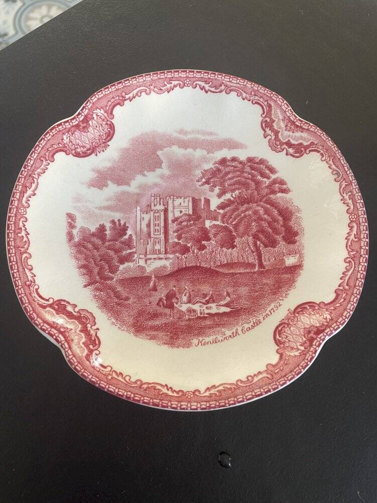 Johnson Bros pink saucer