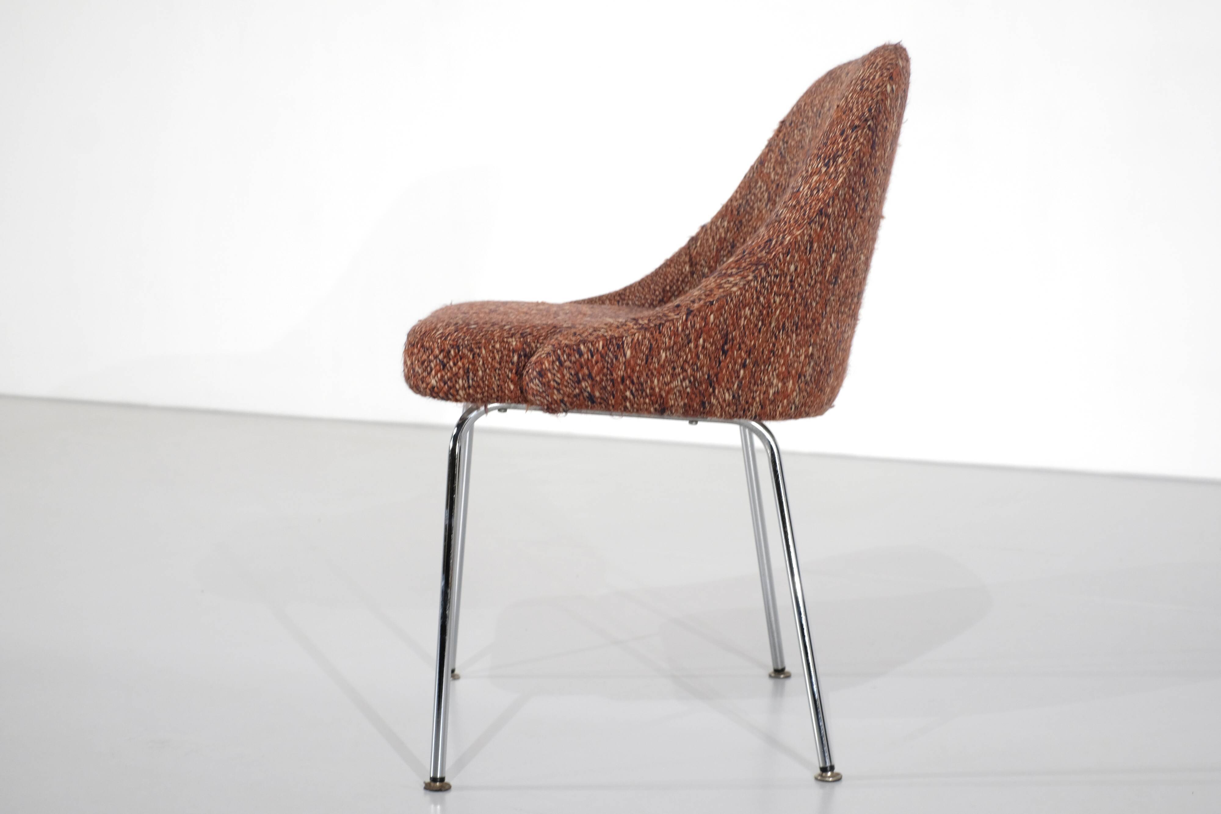 Tweed dining chair by Le Mobilier International, 1960s