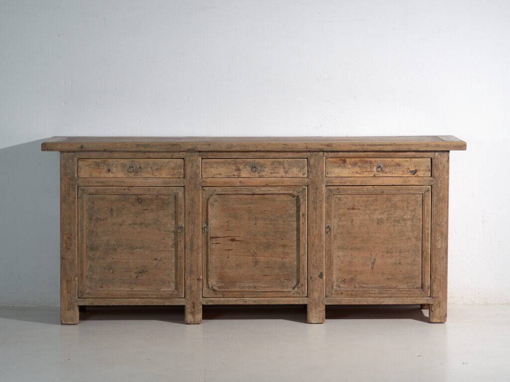 Antique elm wood sideboard – China, circa 1930