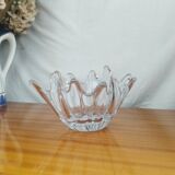 Daum France Crystal Starfish Fruit Bowl, Vintage 70s